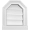 Ekena Millwork Octagonal Top Surface Mount PVC Gable Vent w/ 2"W x 2"P Brickmould Sill Frame, 12"W x 14"H GVPOT12X1403SF - alternate 1